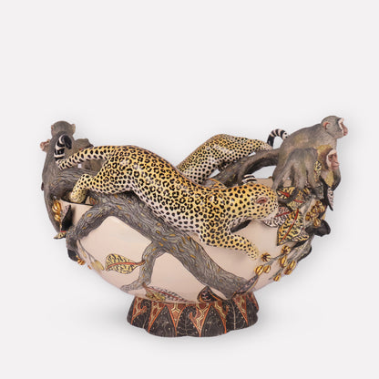 Leopard and Monkey Bowl