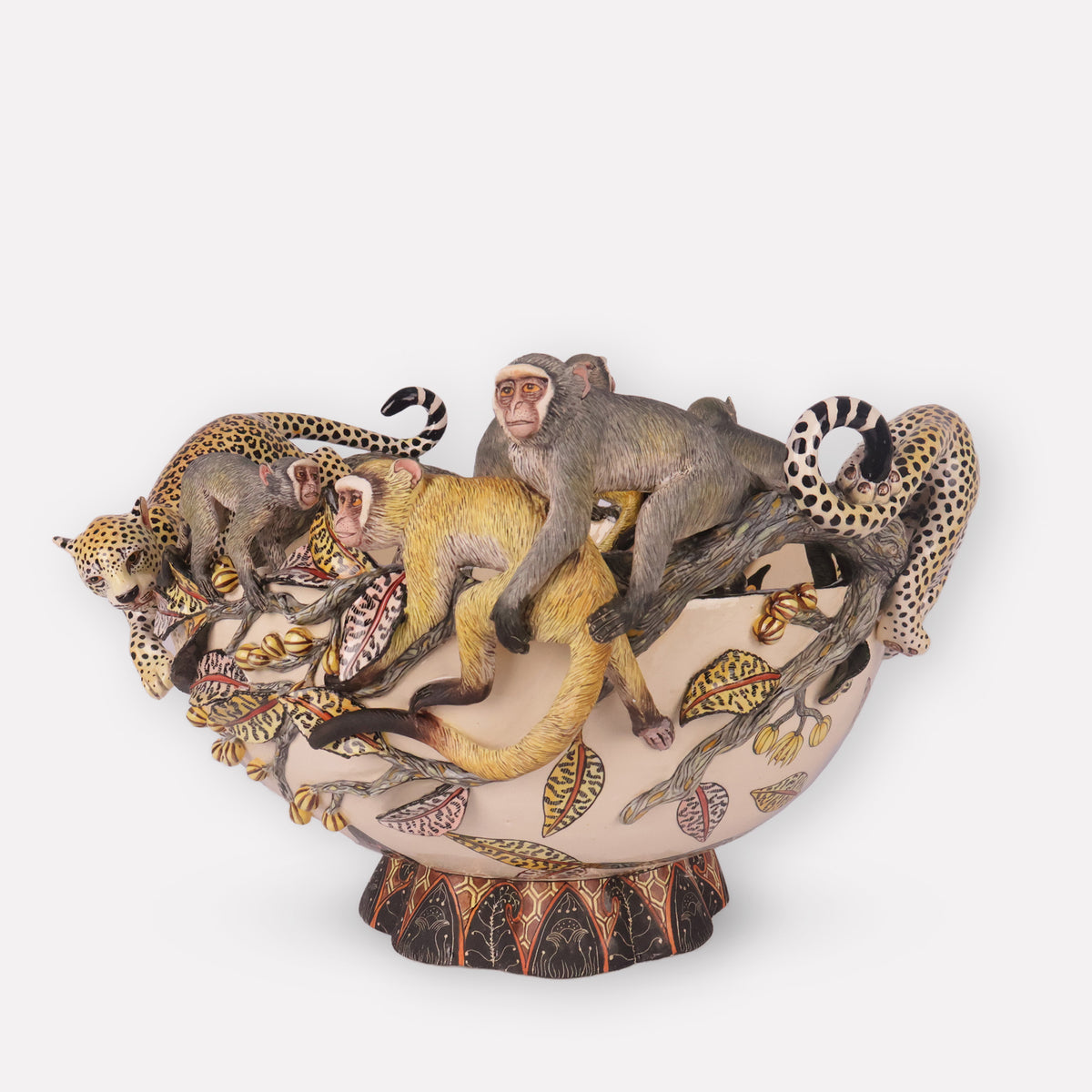 Leopard and Monkey Bowl