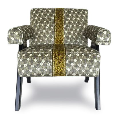 Zambezi Feather Silver Ripple Occasional Chair Ardmore Design