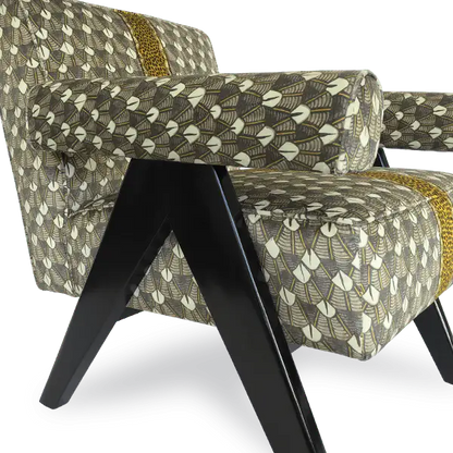 Zambezi Feather Silver Ripple Occasional Chair Ardmore Design