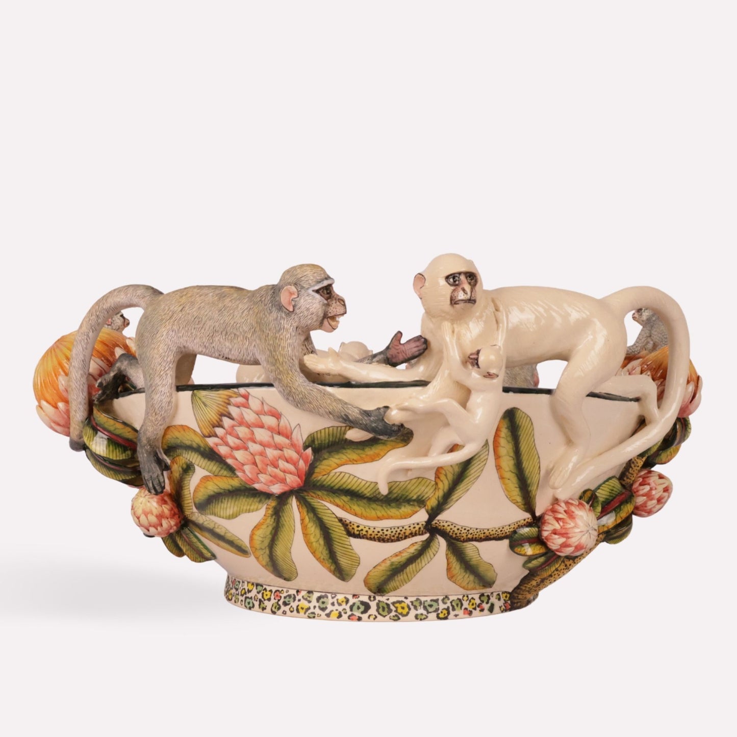 Monkey and Protea Bowl
