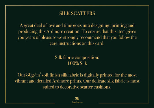 Care Card for Silk Scatters
