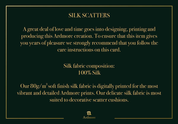 Care Card for Silk Scatters