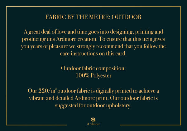 Care Card for Outdoor Fabrics
