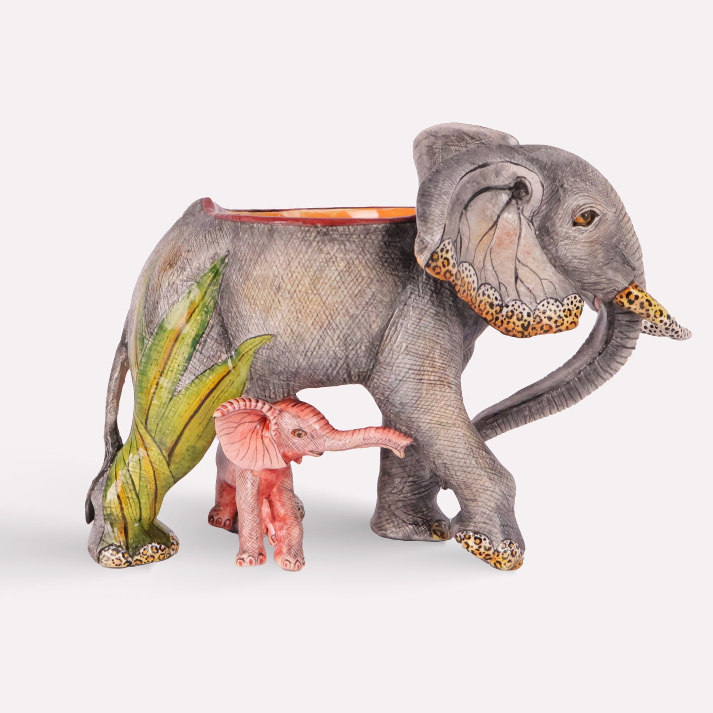 Elephant and Calf Bowl