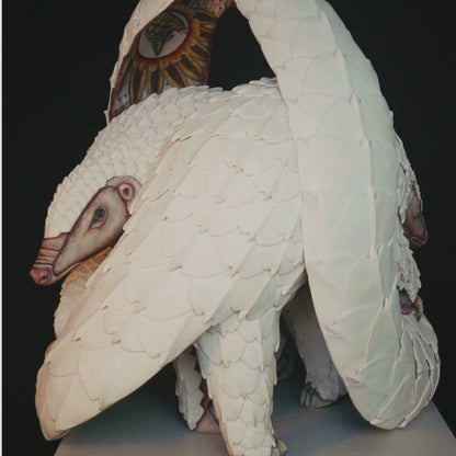 Double Pangolin Sculpture