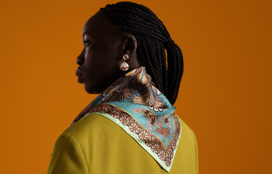 Armoured Warriors Silk Pocket Square Jade 43