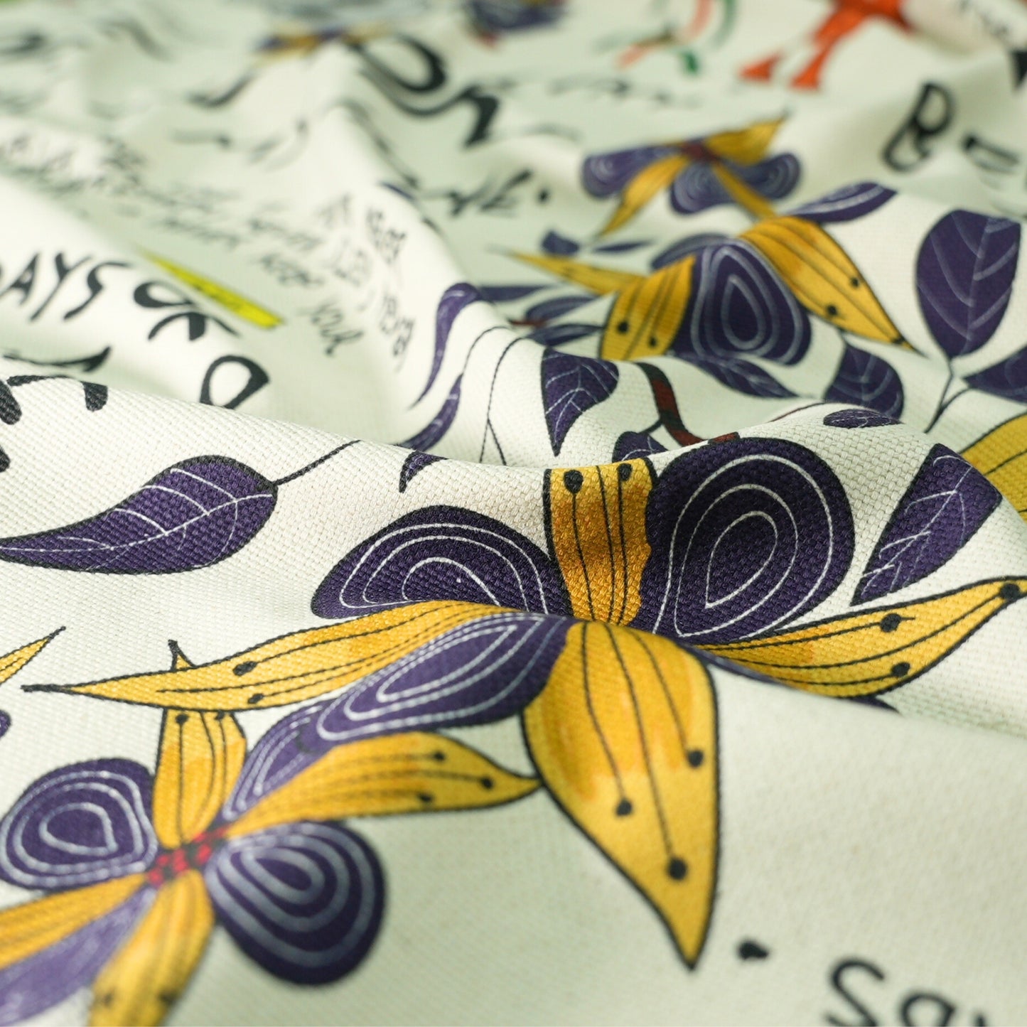 Wonderboy Wisdom Small Scale Taupe Raw Linen Fabric