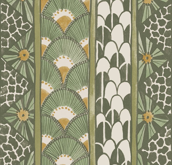 A rich green variation with subtle patterns, evoking a timeless connection to nature and luxury.