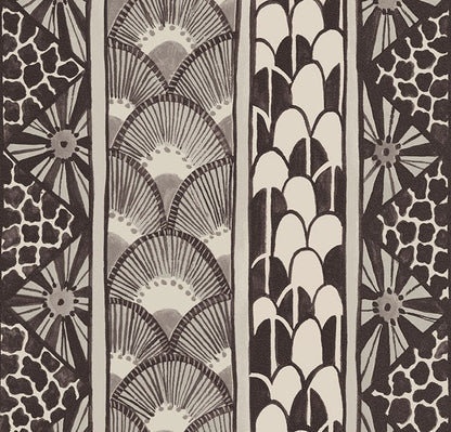 A striking monochrome variation, enhancing the intricate ceramic-inspired patterns with a minimalist and refined aesthetic.