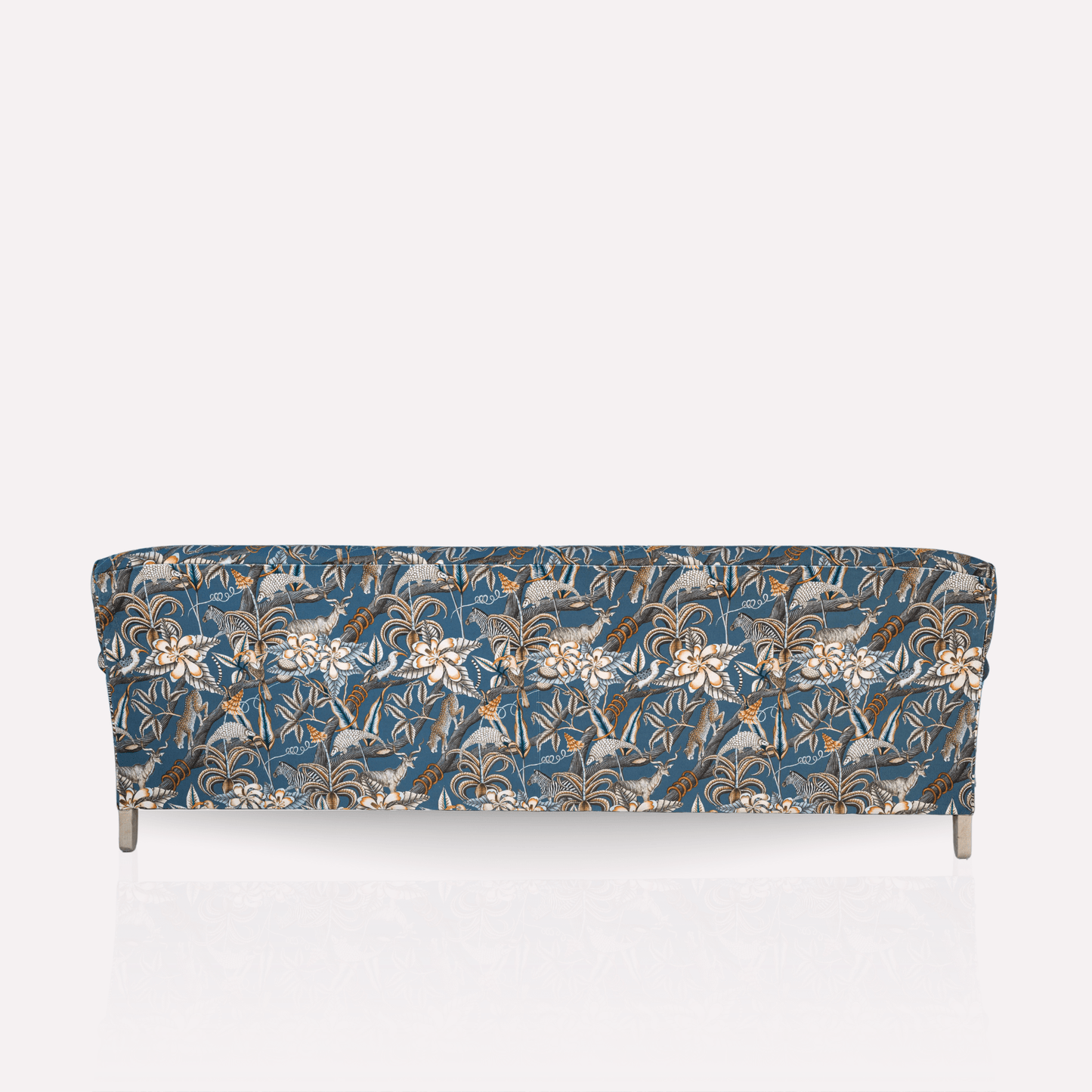 Displays the elongated form, emphasising the length and structural balance, reinforcing it as a statement piece in any setting.