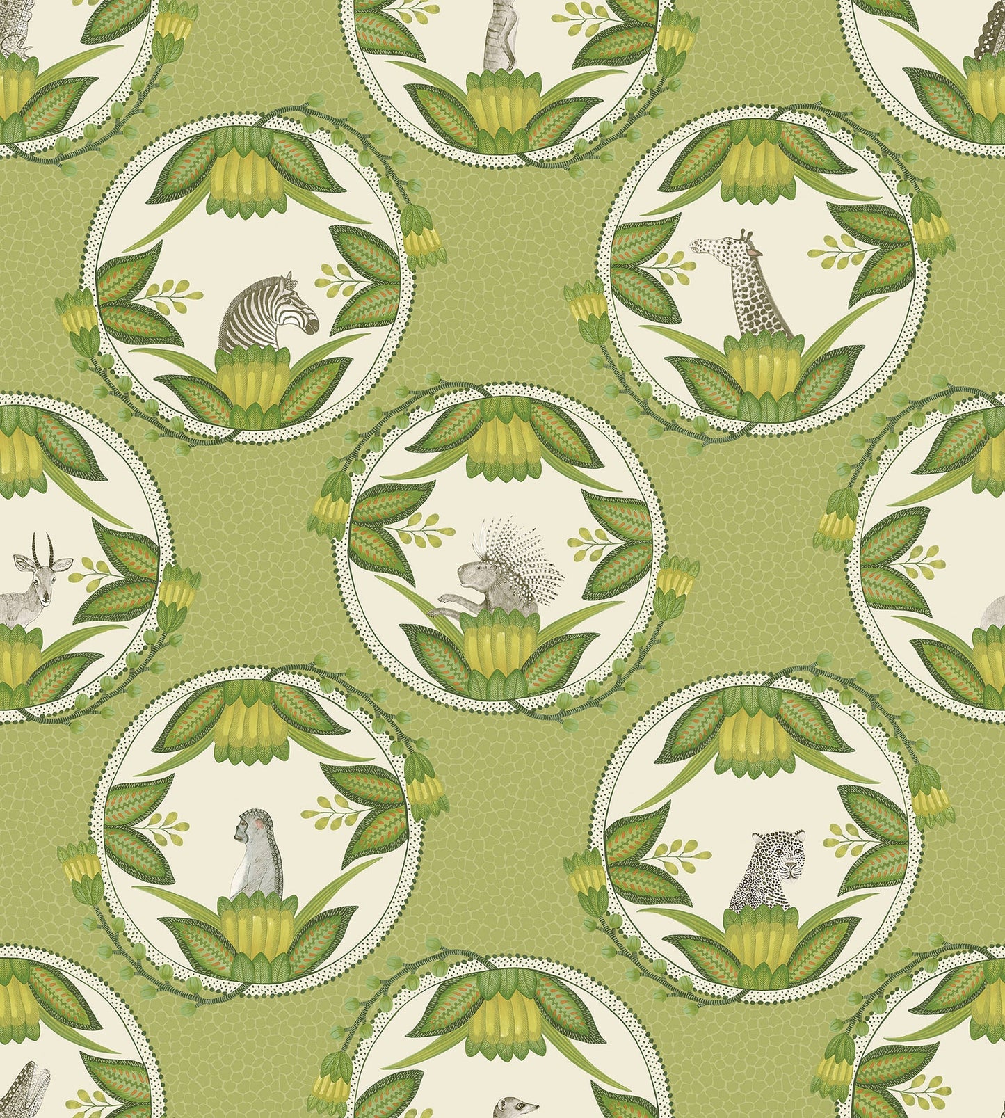 A close-up view showcasing the delicate artwork and layered textures in the soft olive green variation, highlighting the intricate craftsmanship.