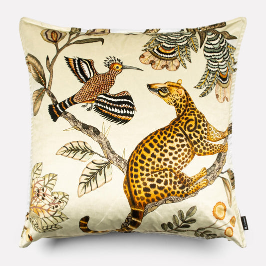 Camp Critters Stone Velvet Cushion Cover