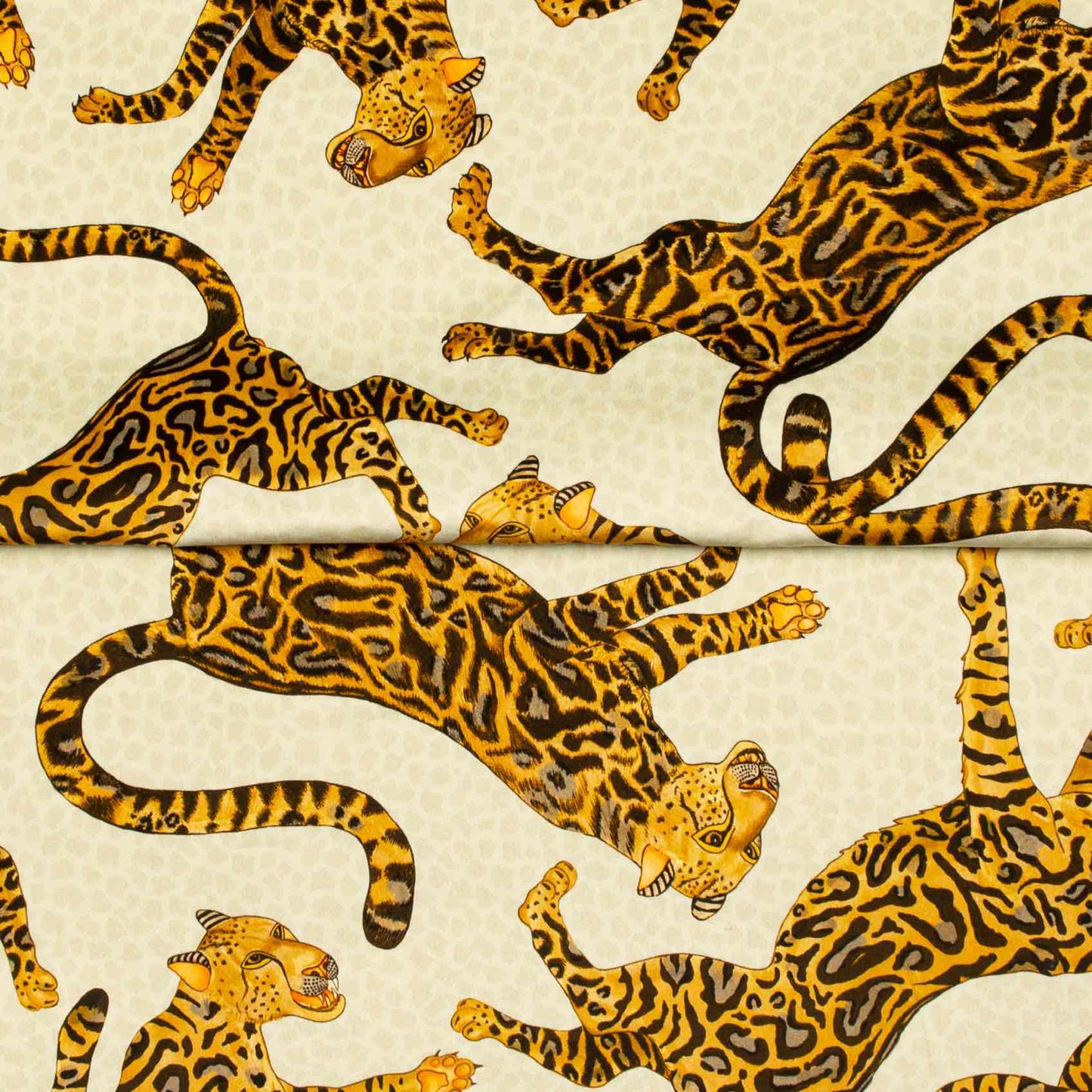 Cheetah Kings Stone Velvet Fabric