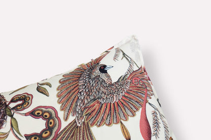 Back view of the Thanda Nests Plum Outdoor Cushion Cover, revealing the clean, minimalistic design and high-quality craftsmanship.