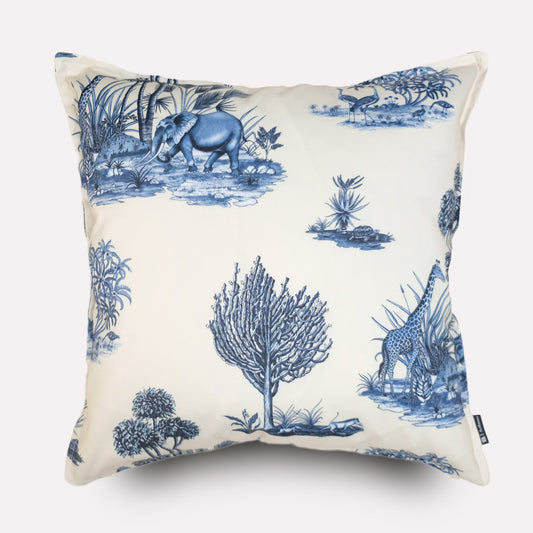 Thanda Toile Tanzanite Outdoor Cushion Cover