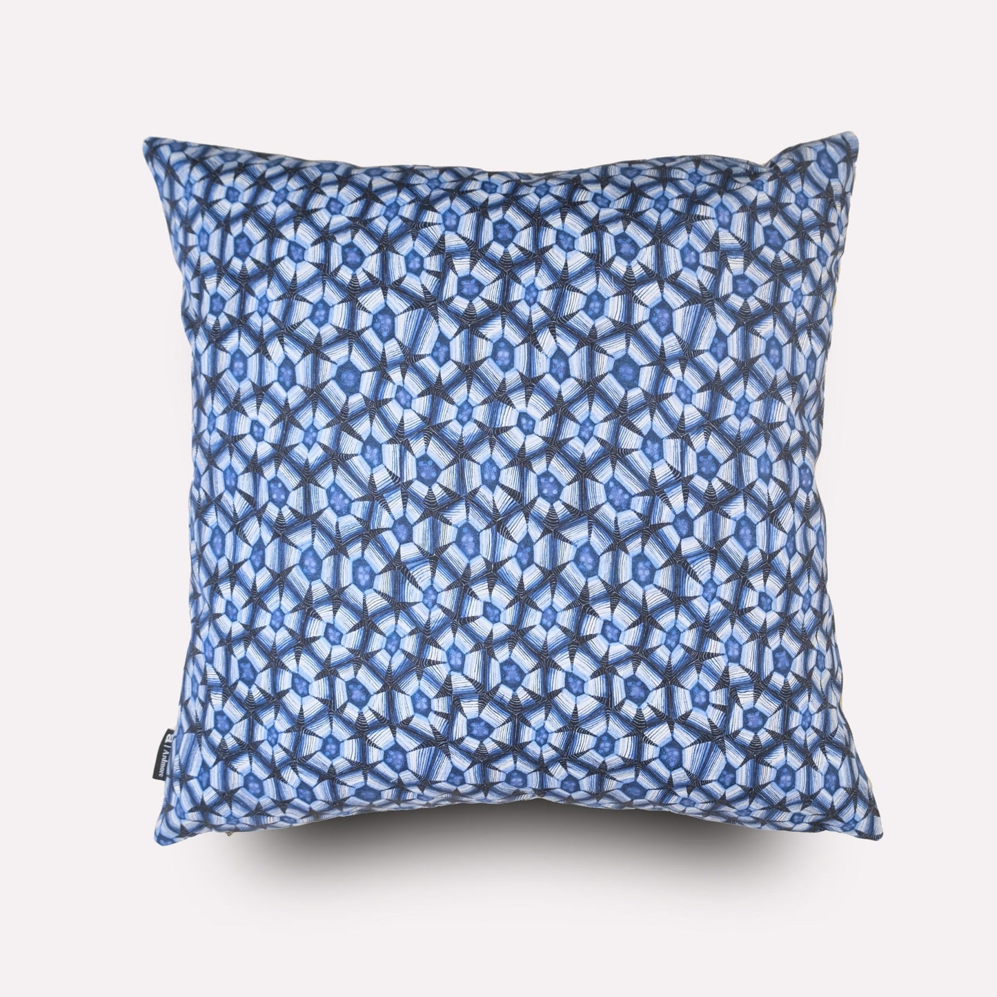 Close-up view showcasing the symmetrical shell-inspired design, printed in a deep tanzanite blue hue.