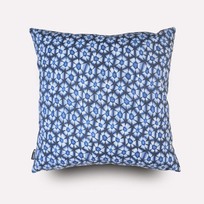 Close-up view showcasing the symmetrical shell-inspired design, printed in a deep tanzanite blue hue.