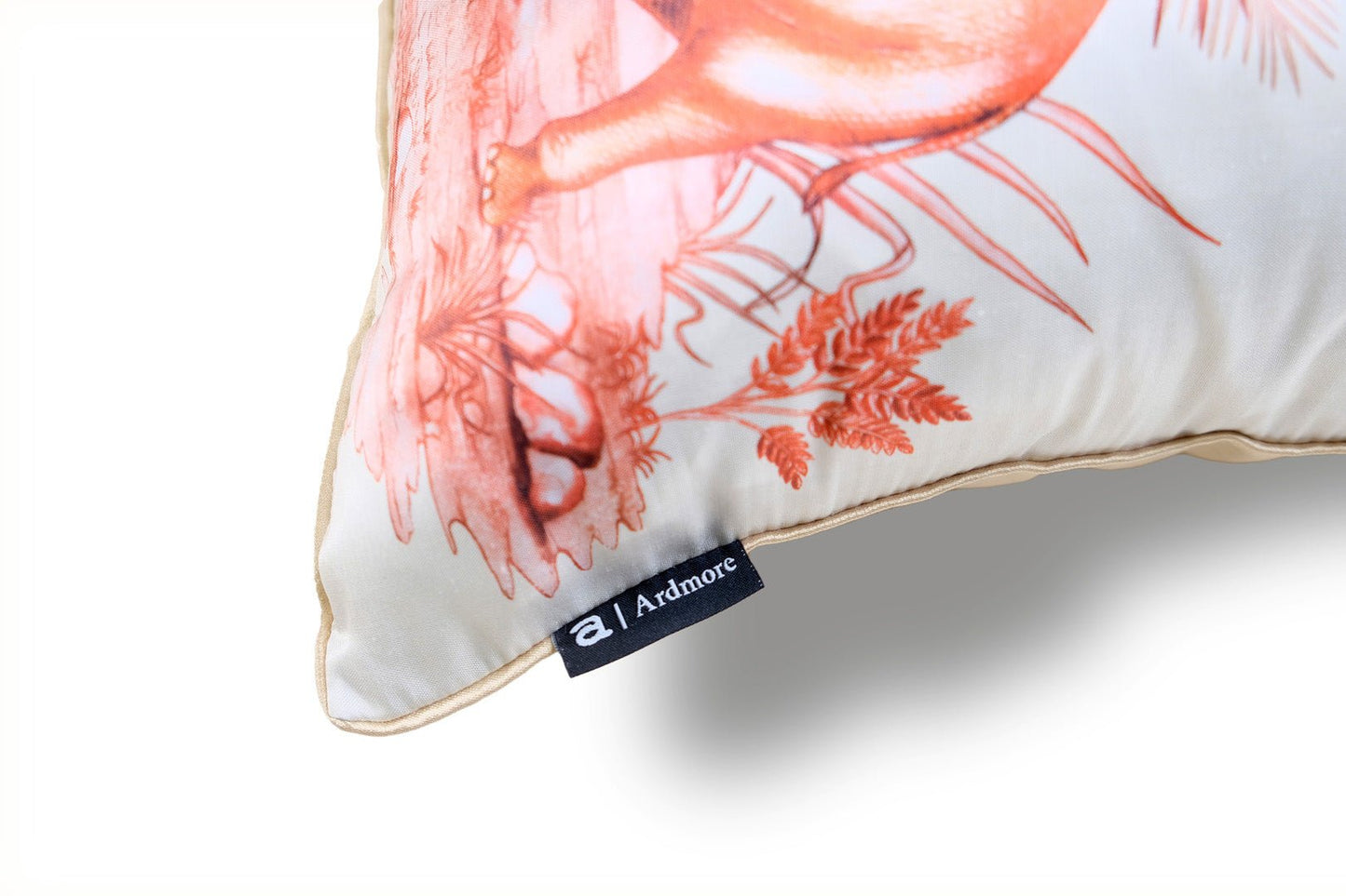 Thanda Toile Plum Silk Cushion Cover
