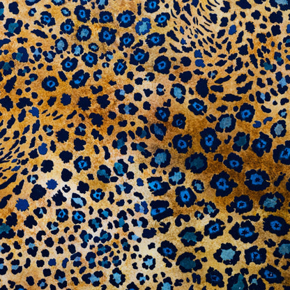 Safari Spot Midnight Velvet Fabric