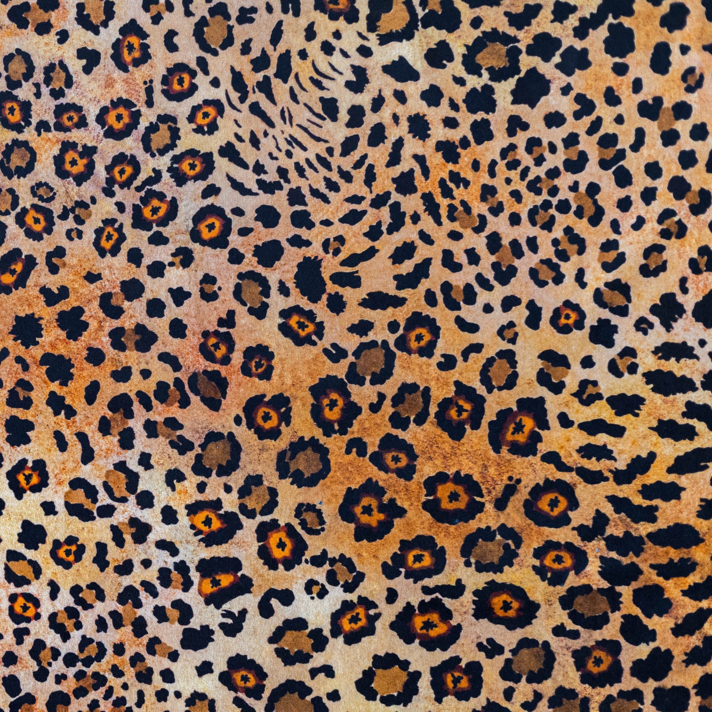 Safari Spot Gold Velvet Fabric