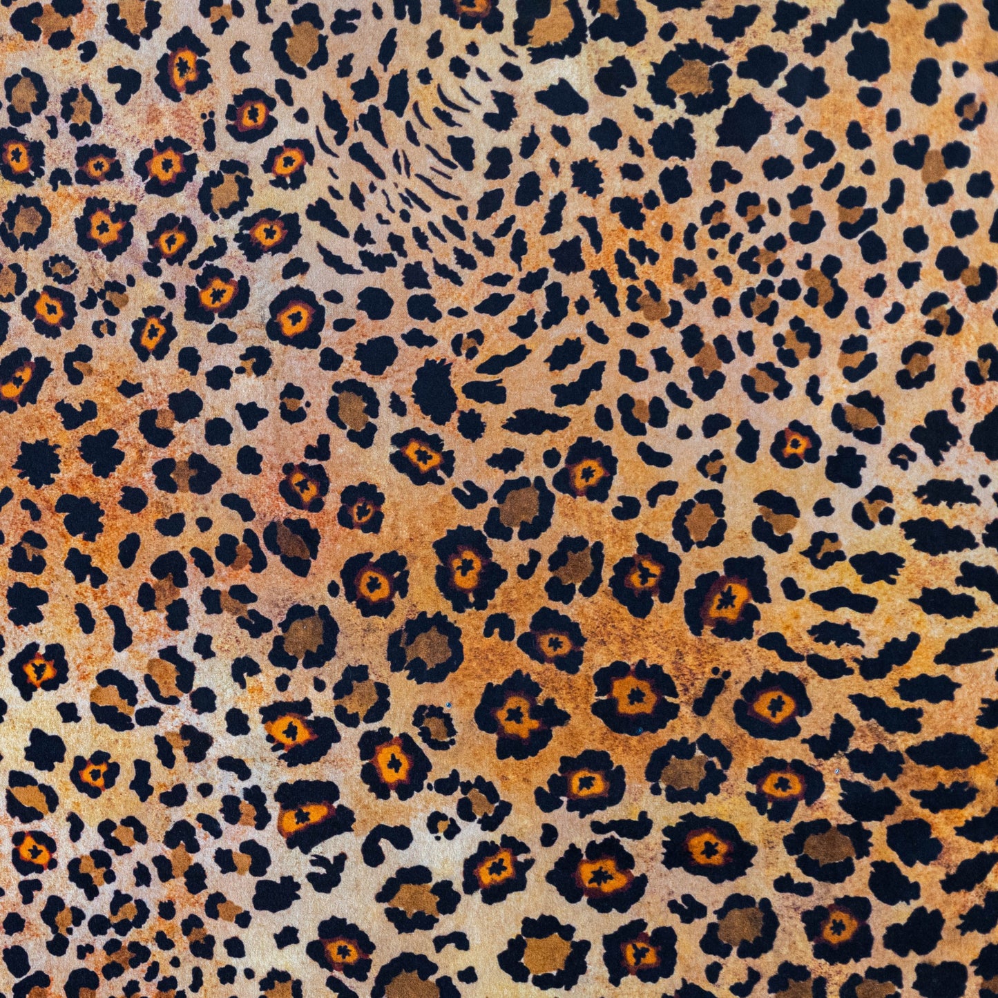 Safari Spot Gold Velvet Fabric