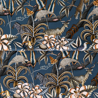 Pangolin Park Ash Velvet Fabric