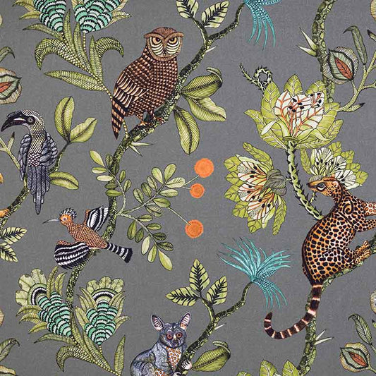 Camp Critters Delta Linen Fabric