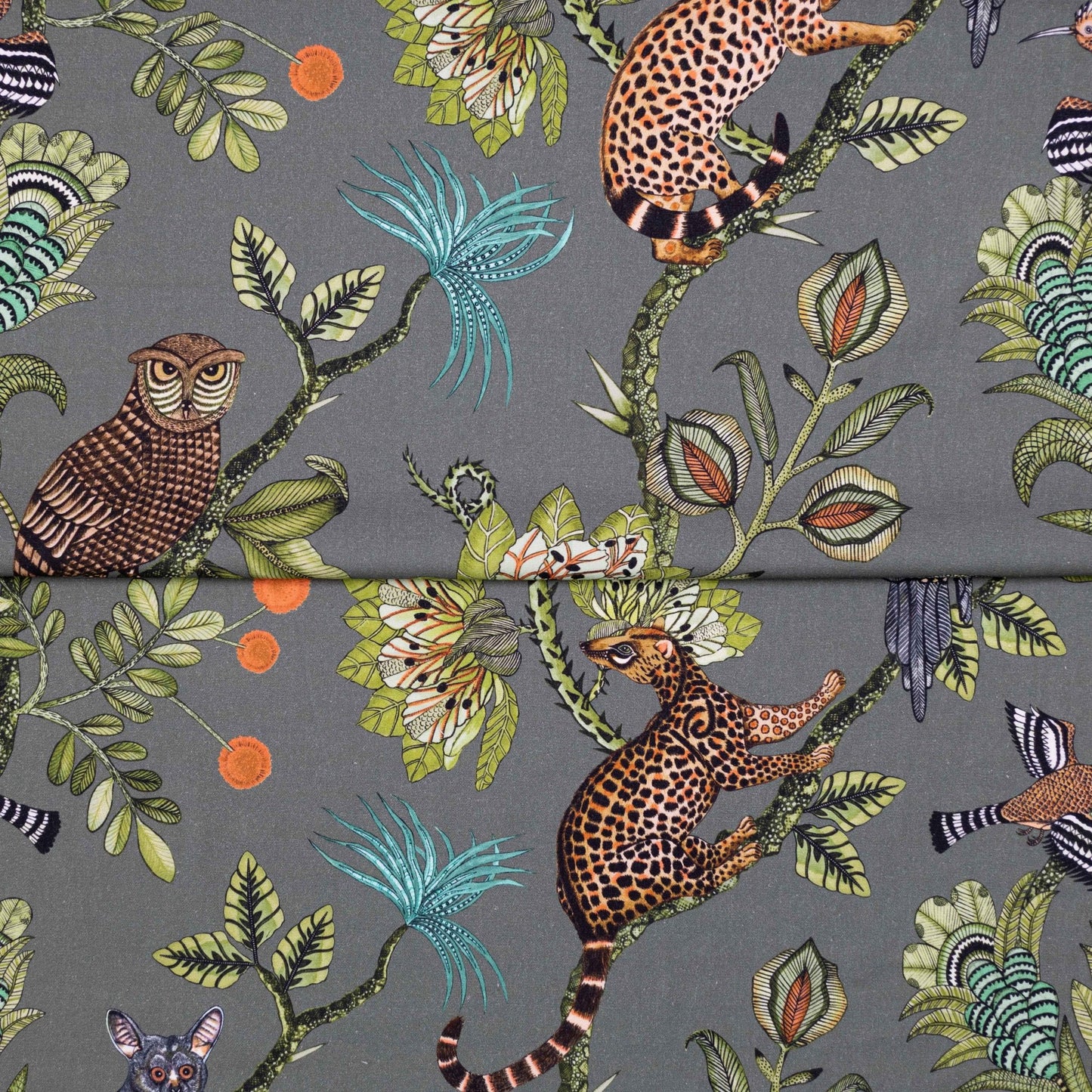 Camp Critters Delta Linen Fabric