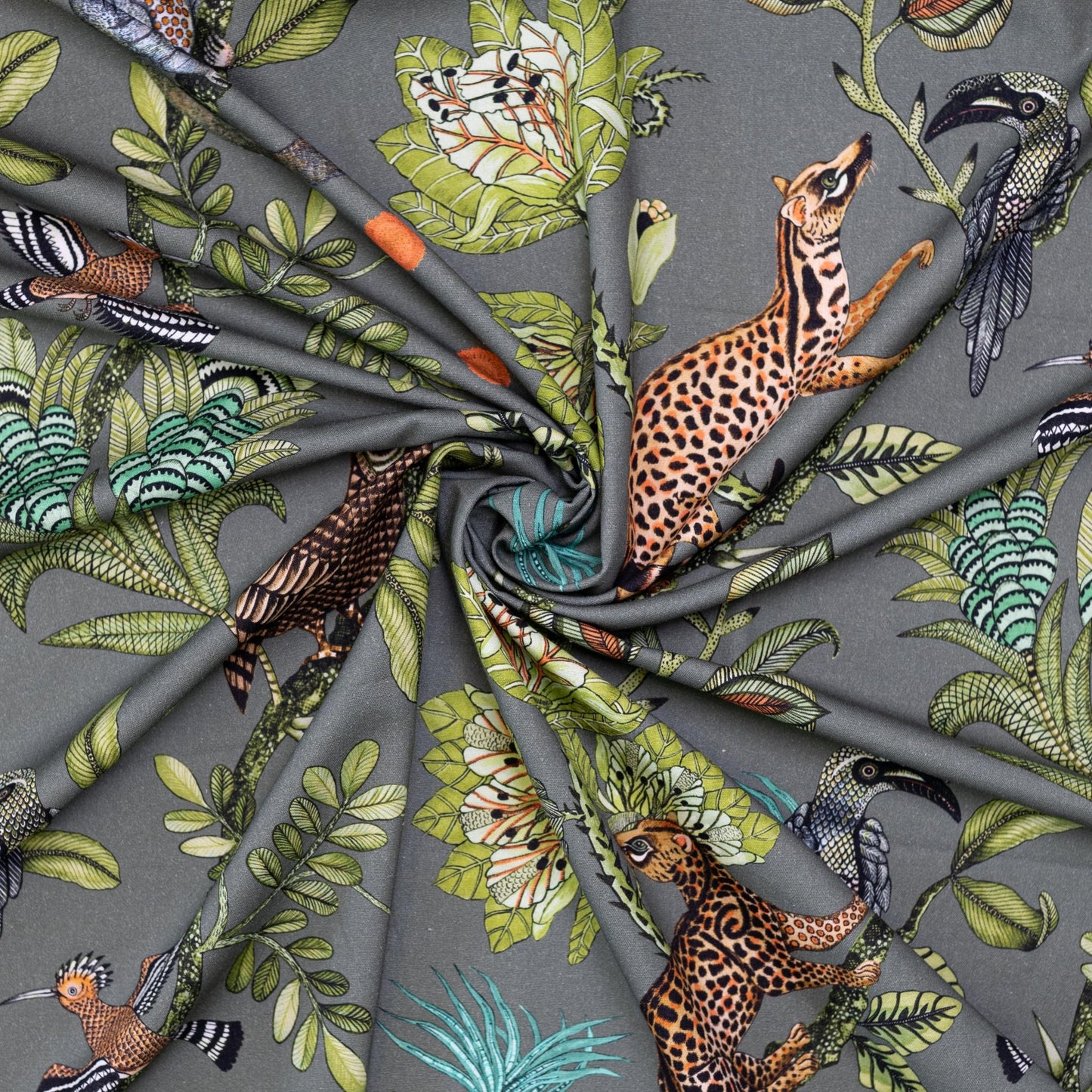 Camp Critters Delta Linen Fabric