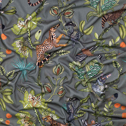 Camp Critters Delta Linen Fabric