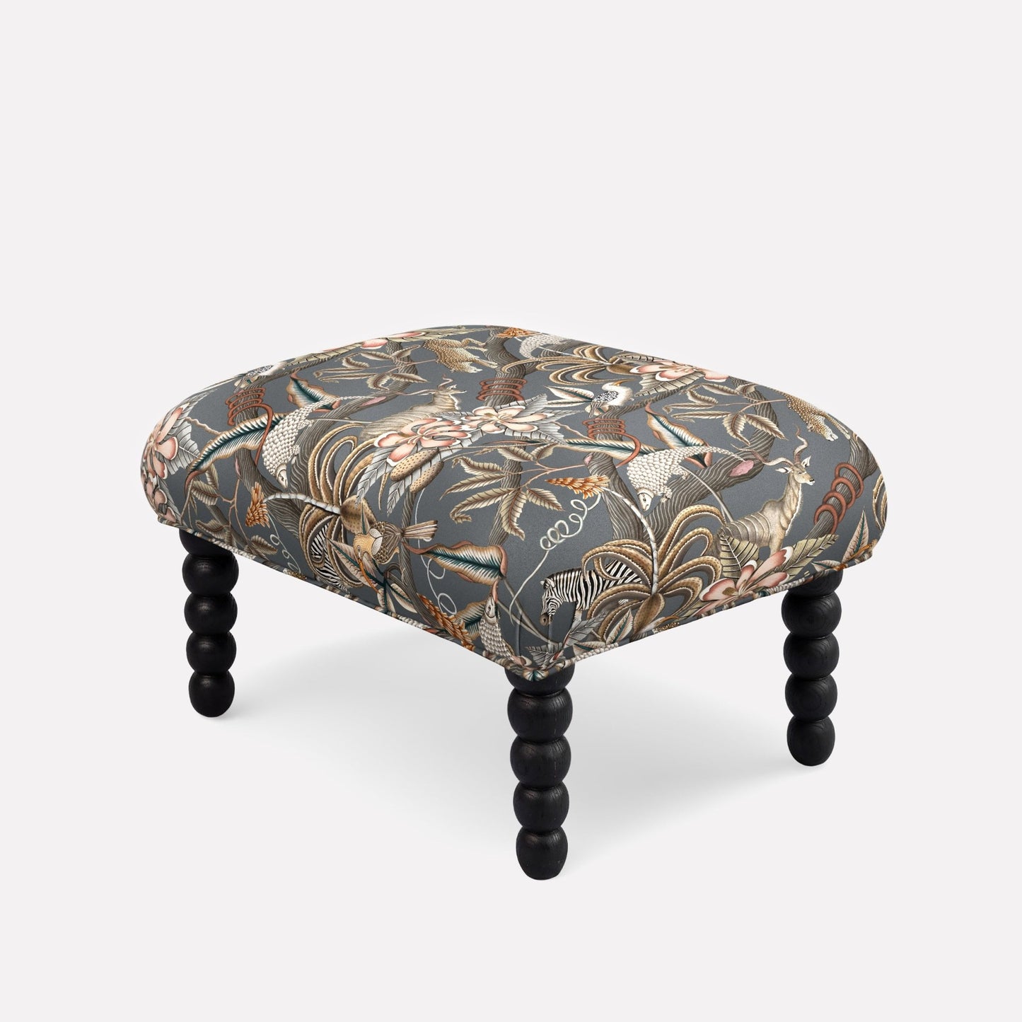 Kudu Pod Ottoman Pangolin Park Ash Linen