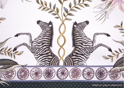 Leopard Lily Square Tablecloth in Safari-Tablecloth-Ardmore Design