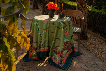 Monkey Paradise Square Tablecloth in Delta-Tablecloth-Ardmore Design