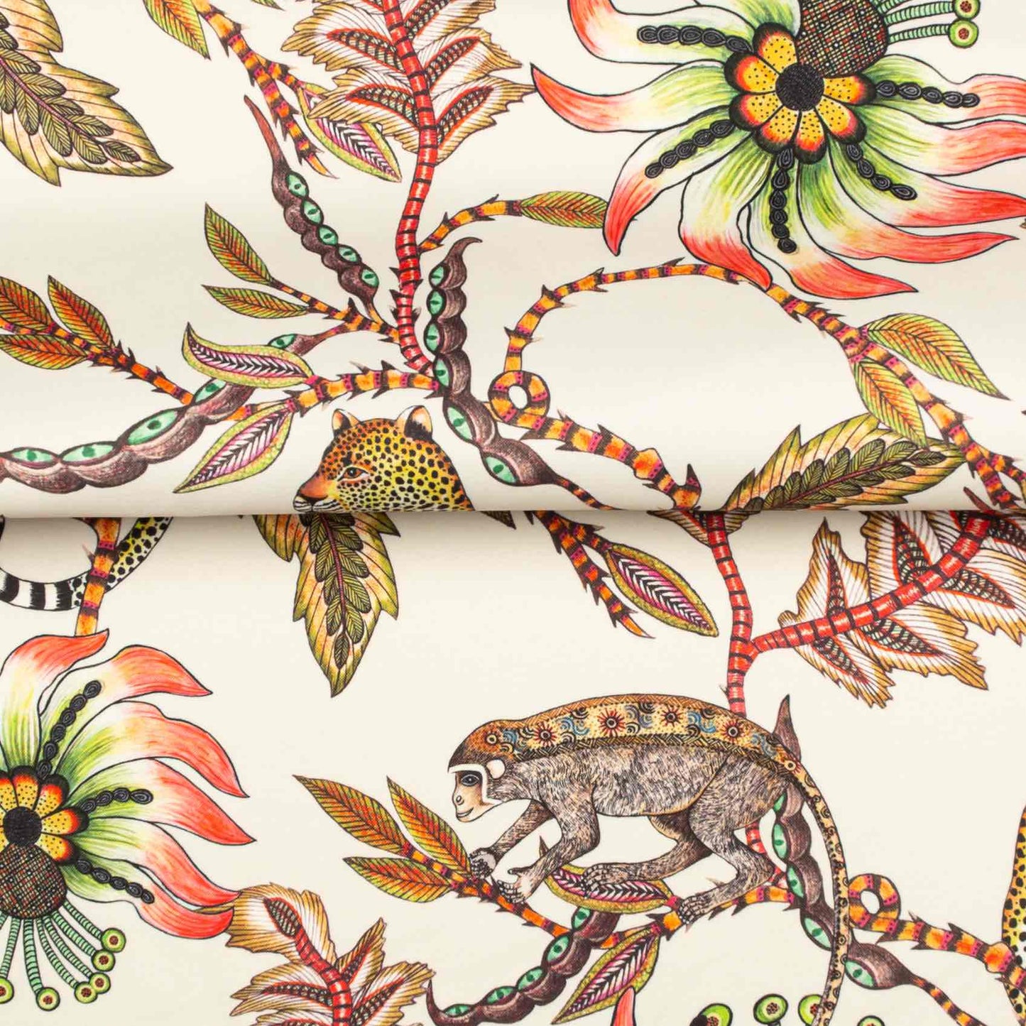 Monkey Bean Parakeet Outdoor Fabric