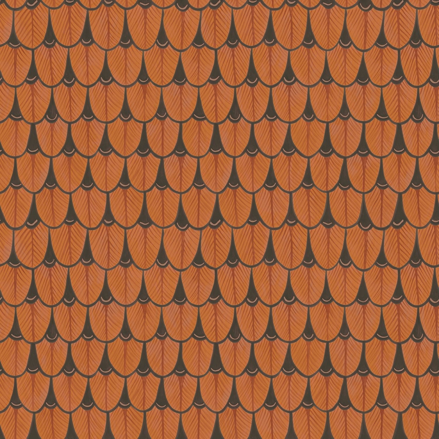 A striking, vibrant burnt orange version that adds warmth and artistic depth to any space.