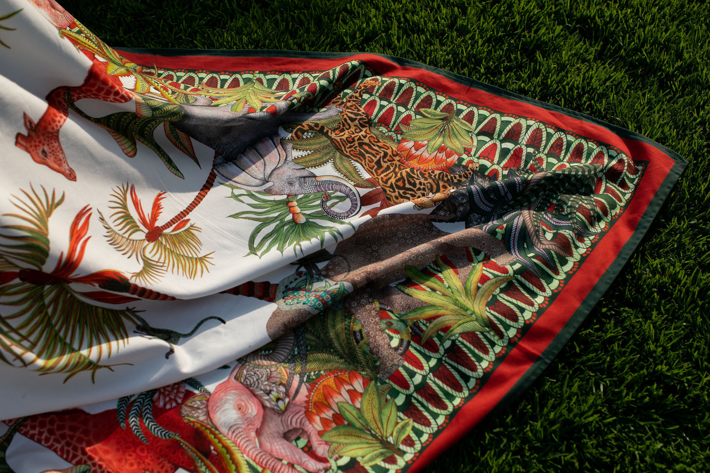 Palm Parade Sqaure Tablecloth