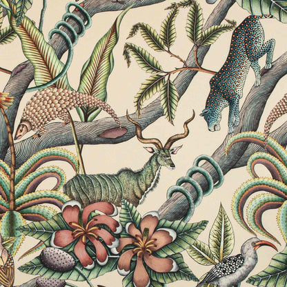 Pangolin Park Chalk Outdoor Fabric