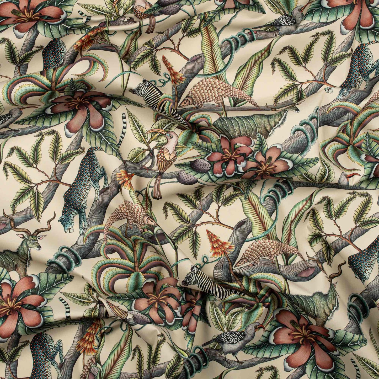 Pangolin Park Chalk Outdoor Fabric
