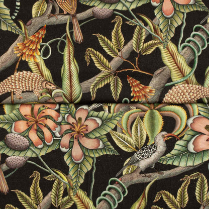 Pangolin Park Night Linen Fabric