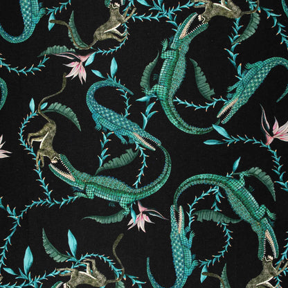 River Chase Moonlight Linen Fabric
