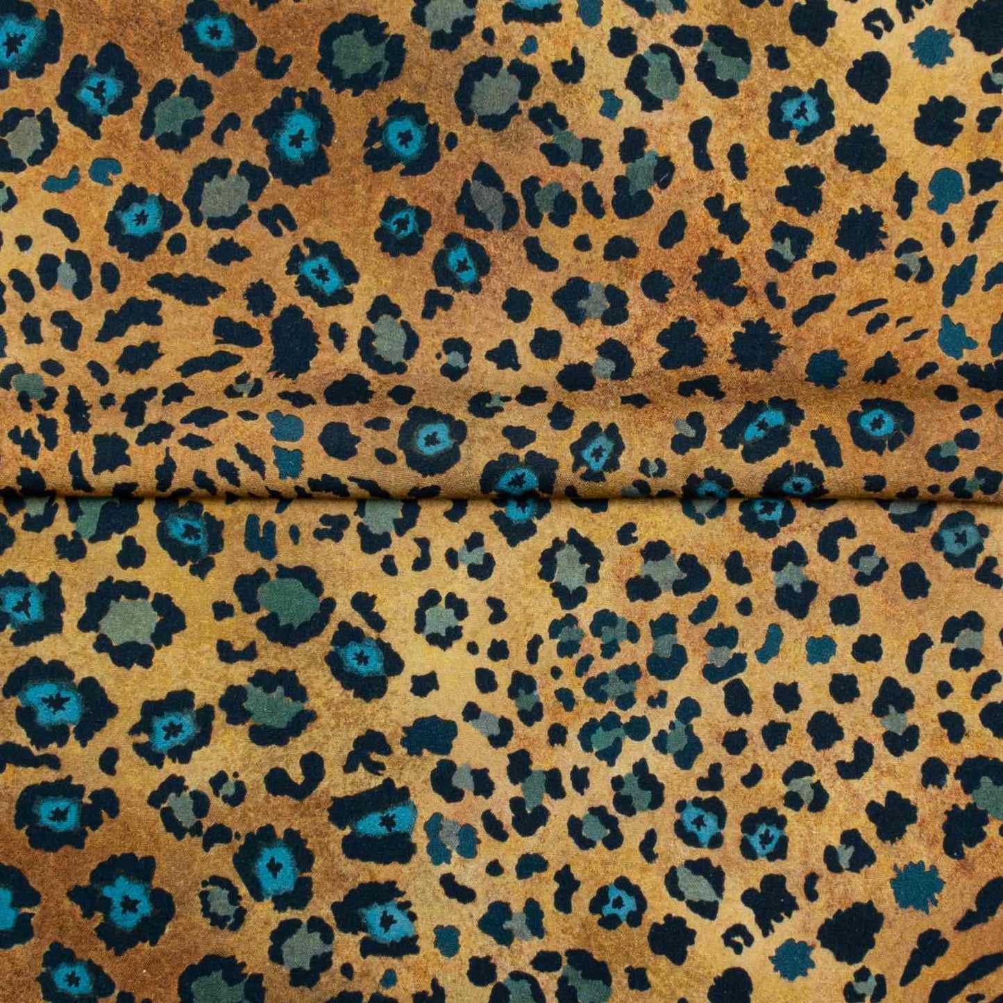 Safari Spot Midnight Linen Fabric