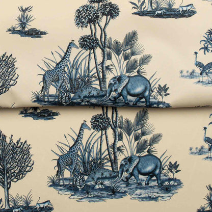 Thanda Toile Tanzanite Outdoor Fabric