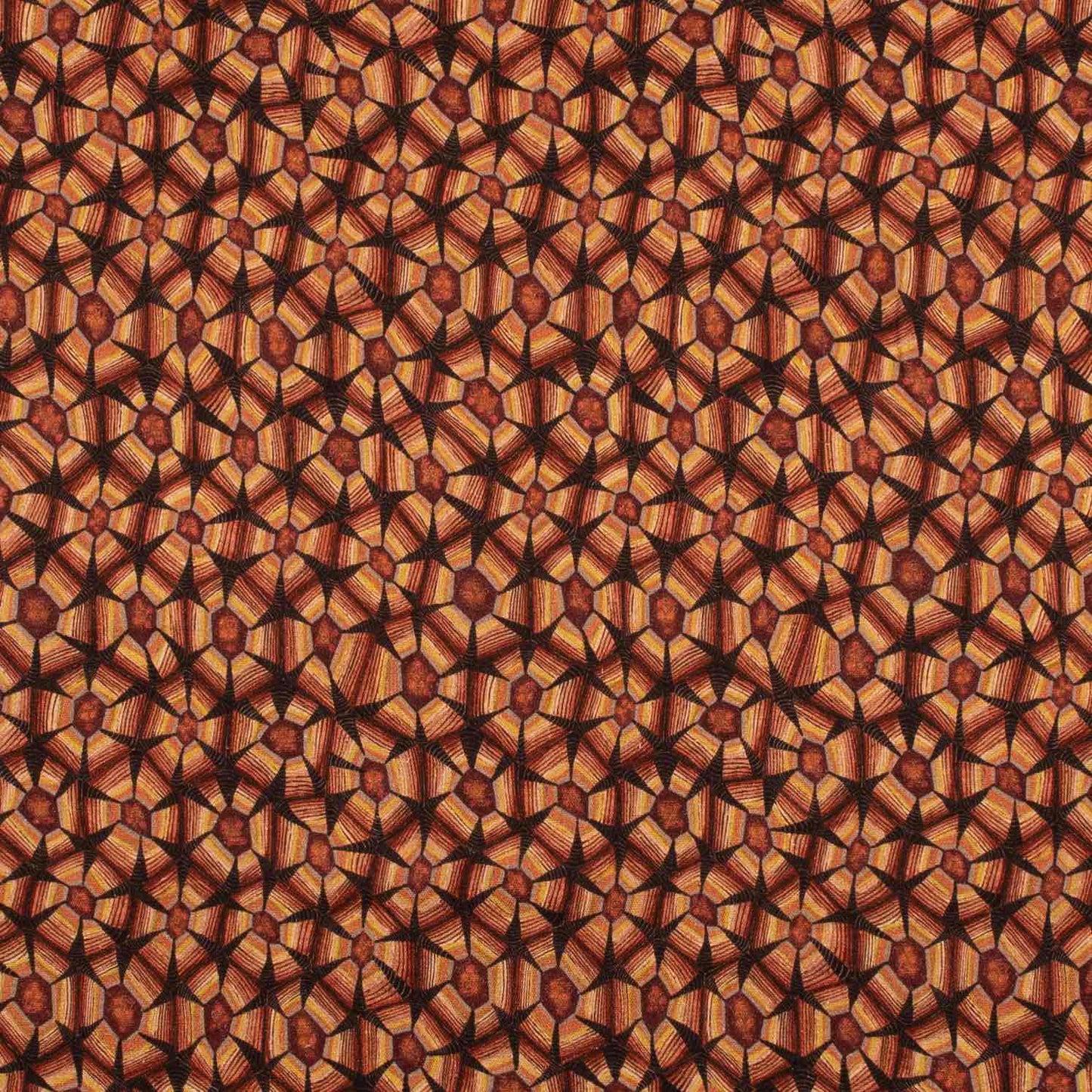 Thanda Tortoise Plum Linen Fabric