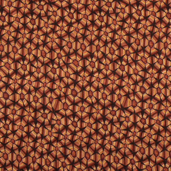Thanda Tortoise Plum Linen Fabric