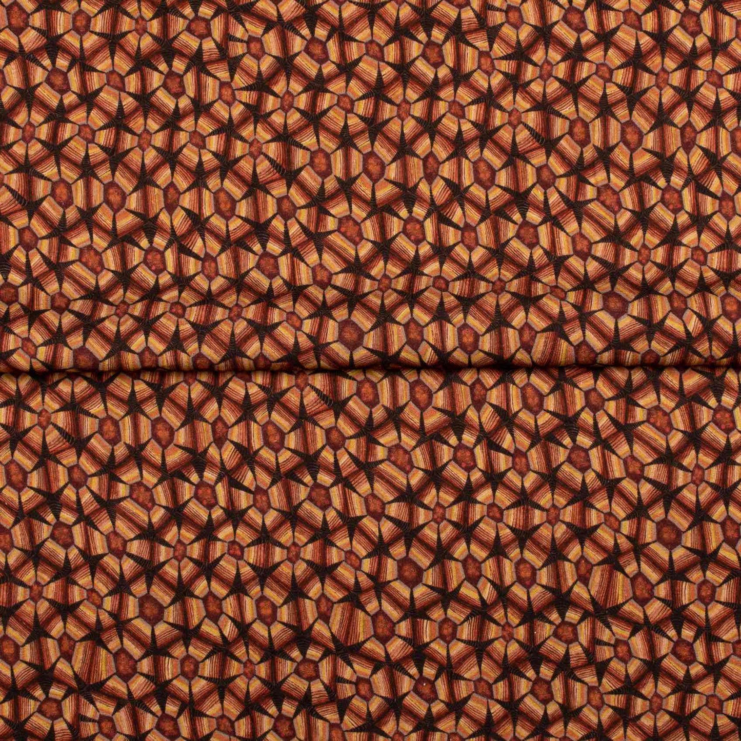 Thanda Tortoise Plum Linen Fabric