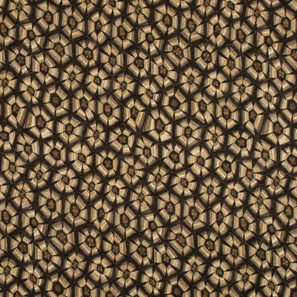 Thanda Tortoise Silver Linen Fabric