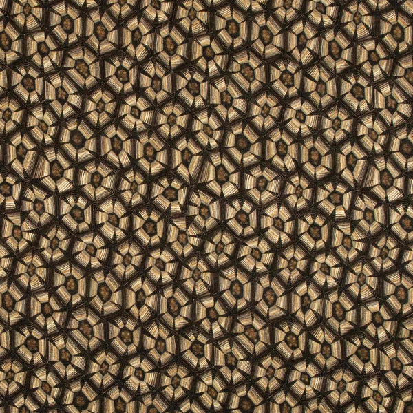 Thanda Tortoise Silver Linen Fabric