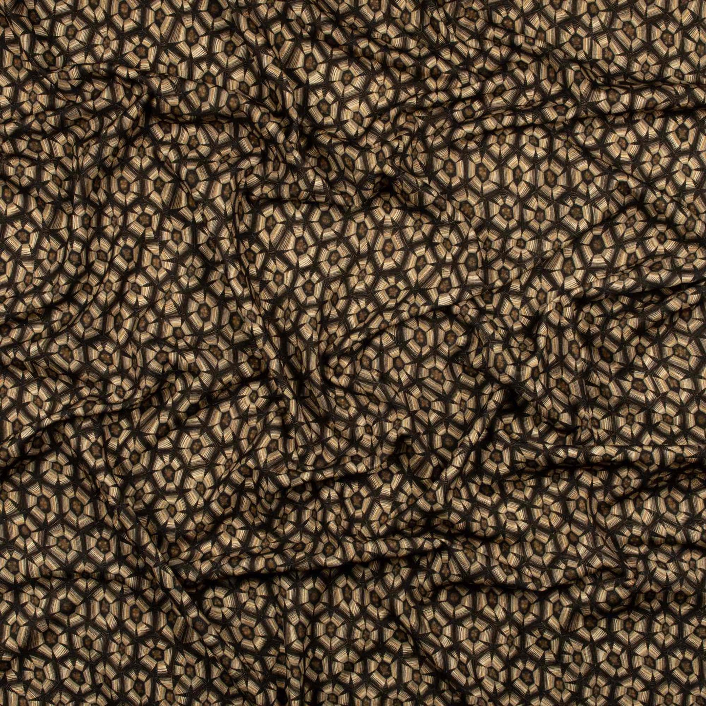 Thanda Tortoise Silver Linen Fabric