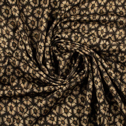 Thanda Tortoise Silver Linen Fabric